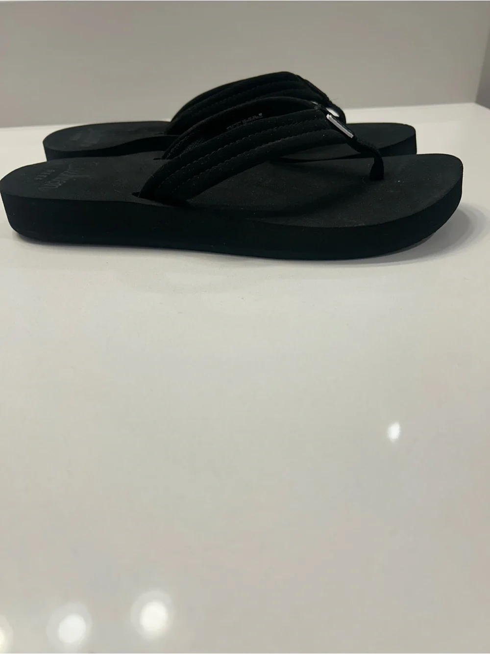 Reef Black Youth Foam Sandals with Padded Straps